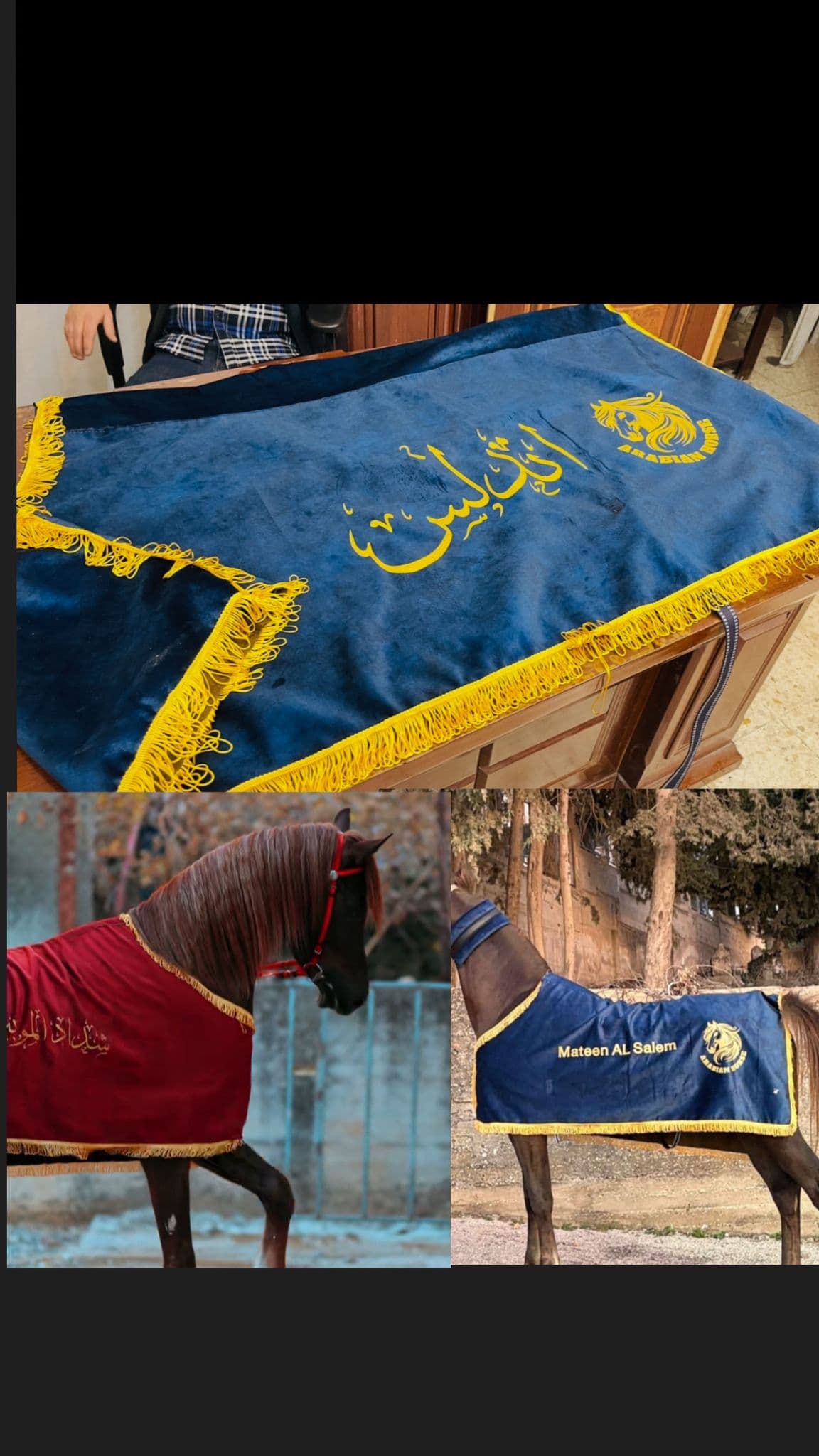  كوبان زينة شتوي باسم الخيل